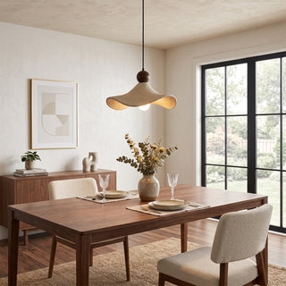 Terra Ruffled Resin Pendant Light