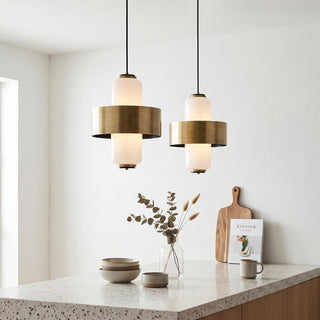 Thalessa Metallic Collar Pendant Lamp – detail 7