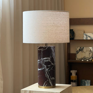 Theris Veined Marble Table Lamp