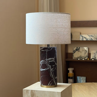 Theris Veined Marble Table Lamp