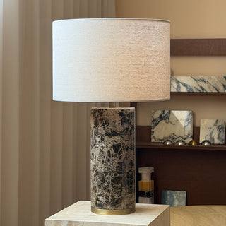 Theris Veined Marble Table Lamp