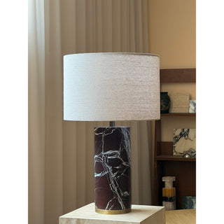 Theris Veined Marble Table Lamp