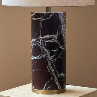 Theris Veined Marble Table Lamp