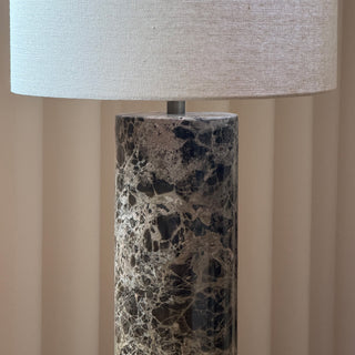 Theris Veined Marble Table Lamp