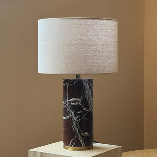 Theris Veined Marble Table Lamp