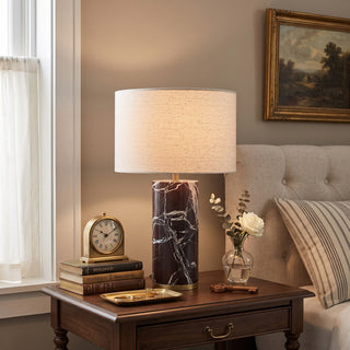 Theris Veined Marble Table Lamp