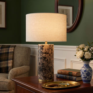 Theris Veined Marble Table Lamp