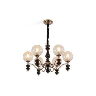 Theron Crackle Orb Chandelier