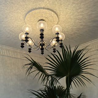 Theron Crackle Orb Chandelier