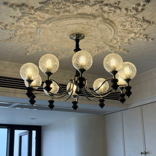 Theron Crackle Orb Chandelier