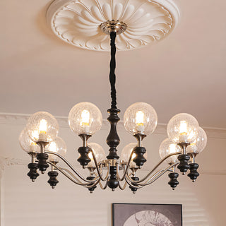 Theron Crackle Orb Chandelier