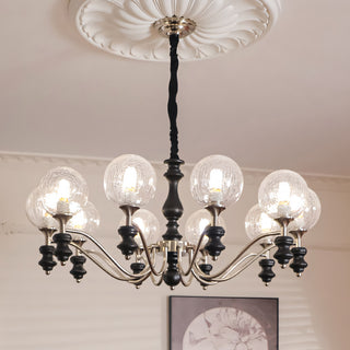 Theron Crackle Orb Chandelier