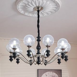 Theron Crackle Orb Chandelier