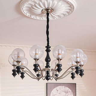 Theron Crackle Orb Chandelier