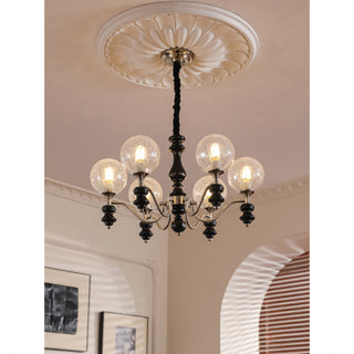 Theron Crackle Orb Chandelier