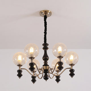 Theron Crackle Orb Chandelier