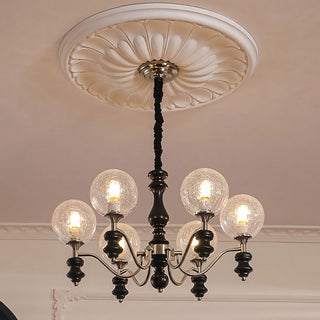 Theron Crackle Orb Chandelier