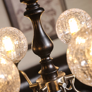 Theron Crackle Orb Chandelier
