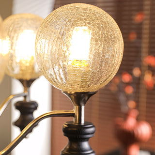 Theron Crackle Orb Chandelier