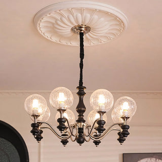 Theron Crackle Orb Chandelier
