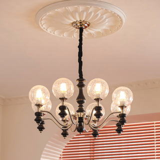 Theron Crackle Orb Chandelier
