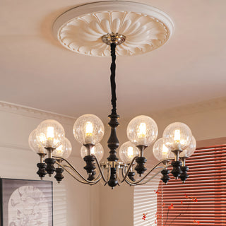 Theron Crackle Orb Chandelier