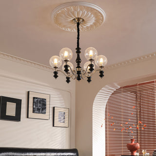 Theron Crackle Orb Chandelier
