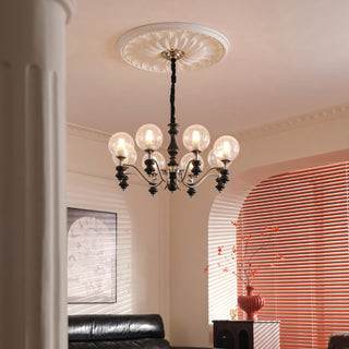 Theron Crackle Orb Chandelier