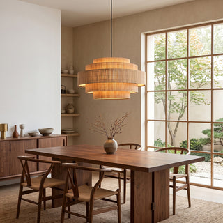 Toran Stepped Bamboo Chandelier