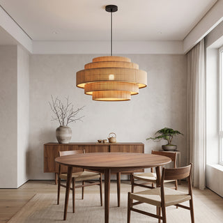 Toran Stepped Bamboo Chandelier