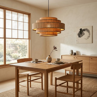 Toran Stepped Bamboo Chandelier
