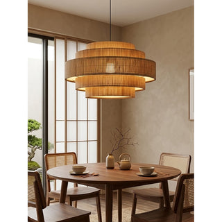 Toran Stepped Bamboo Chandelier