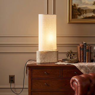 Vaelis Travertine Table Lamp