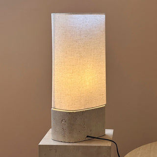 Vaelis Travertine Table Lamp