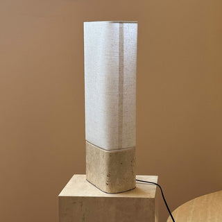 Vaelis Travertine Table Lamp