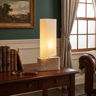 Vaelis Travertine Table Lamp