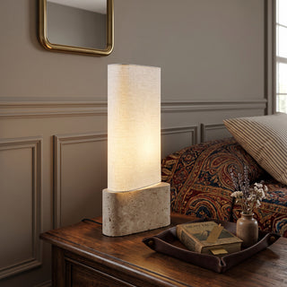 Vaelis Travertine Table Lamp