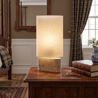 Vaelis Travertine Table Lamp