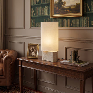 Vaelis Travertine Table Lamp