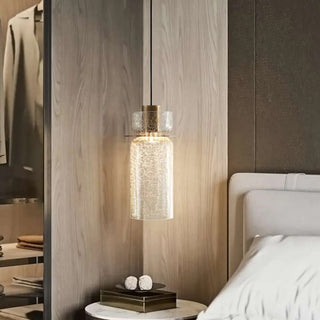 Valen Crackle Glass Pendant Light