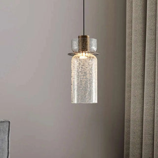 Valen Crackle Glass Pendant Light