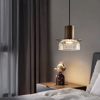 Valen Crackle Glass Pendant Light