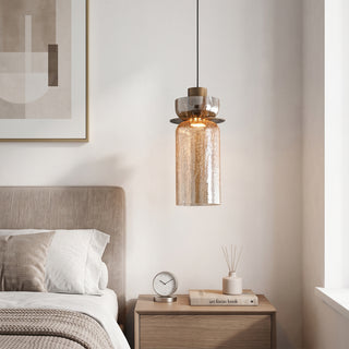Valen Crackle Glass Pendant Light