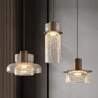 Valen Crackle Glass Pendant Light