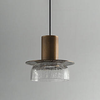 Valen Crackle Glass Pendant Light