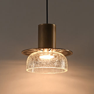 Valen Crackle Glass Pendant Light