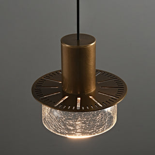 Valen Crackle Glass Pendant Light