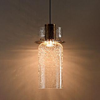 Valen Crackle Glass Pendant Light