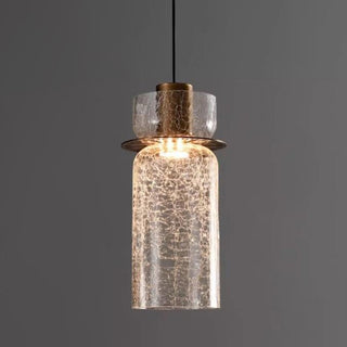 Valen Crackle Glass Pendant Light
