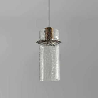 Valen Crackle Glass Pendant Light